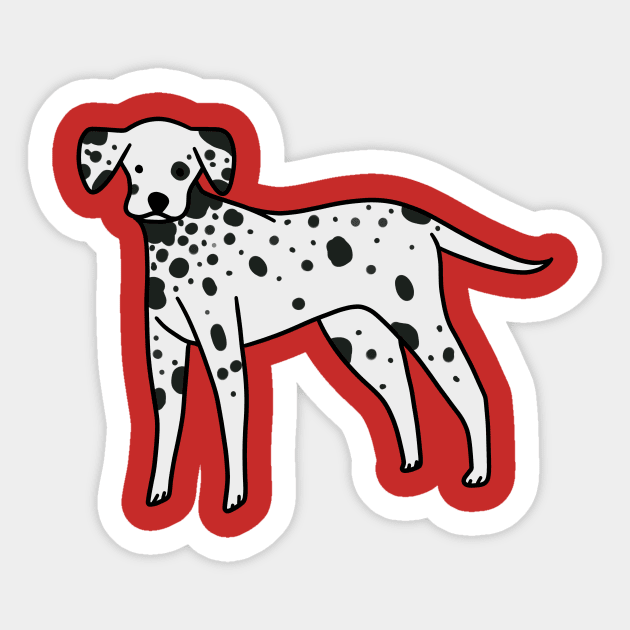 Dalmatian Sticker by saradaboru